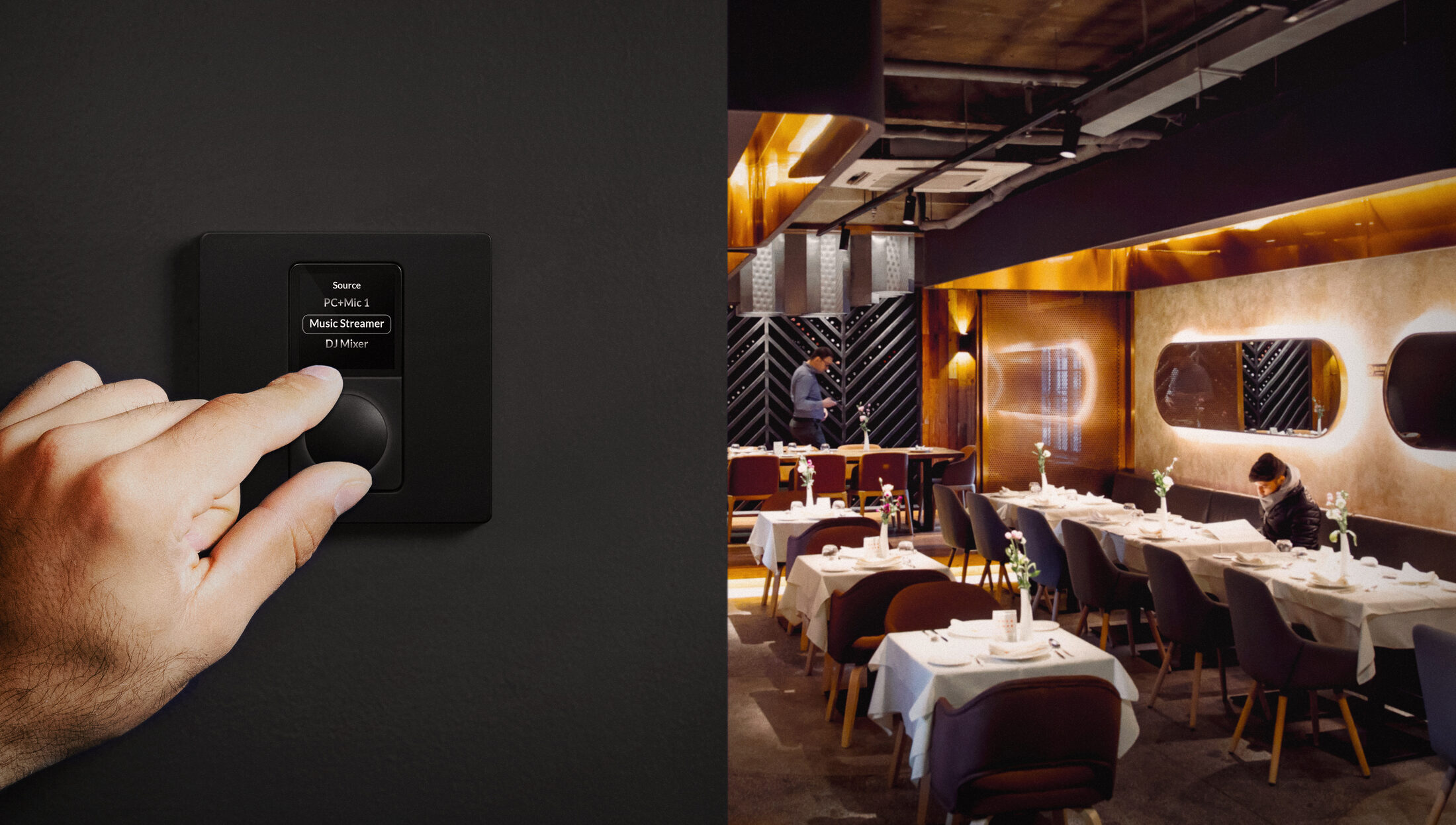 Control de automatización y audio multiroom en restaurante de alta gama integrado por Biosystem Technology
